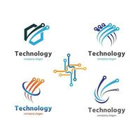 ilustração de imagens de logotipo de tecnologia vetor