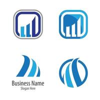 design de logotipo de finanças empresariais vetor