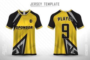 jérsei de esportes e t-shirt modelo esportes jersey design vetor maquete.