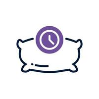 dormir Tempo dual tom ícone. vetor ícone para seu local na rede Internet, móvel, apresentação, e logotipo Projeto.