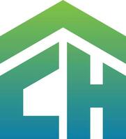 CH casa logotipo Projeto vetor