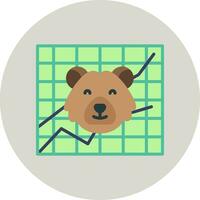 ícone de vetor de urso