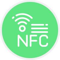 nfc criativo ícone Projeto vetor