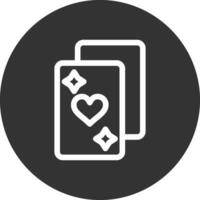 design de ícone criativo de pôquer vetor