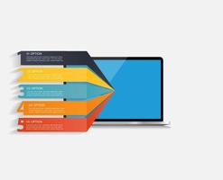 ilustração em vetor infográfico modelo de negócios