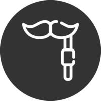 design de ícone criativo de bigode vetor
