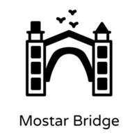 Marco da Ponte Mostar vetor