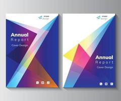 modelo de design de relatório anual, folheto, pôster, folheto corporativo vetor