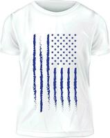 americano bandeira camiseta Projeto vetor modelo