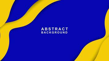 amarelo e azul abstrato fundo dentro moderno estilo adequado para usar Como fundo para bandeiras, capas, cartazes. vetor ilustração