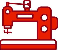 ícone de vetor de máquina de costura