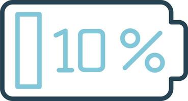 10 por cento vetor ícone