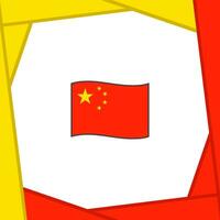 China bandeira abstrato fundo Projeto modelo. China independência dia bandeira social meios de comunicação publicar. China bandeira vetor