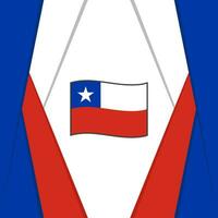Chile bandeira abstrato fundo Projeto modelo. Chile independência dia bandeira social meios de comunicação publicar. Chile fundo vetor