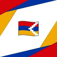 Nagorno Karabakh bandeira abstrato fundo Projeto modelo. Nagorno Karabakh independência dia bandeira social meios de comunicação publicar. Nagorno Karabakh vetor
