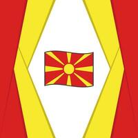 norte Macedônia bandeira abstrato fundo Projeto modelo. norte Macedônia independência dia bandeira social meios de comunicação publicar. norte Macedônia fundo vetor