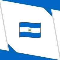 Nicarágua bandeira abstrato fundo Projeto modelo. Nicarágua independência dia bandeira social meios de comunicação publicar. Nicarágua independência dia vetor