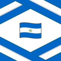 Nicarágua bandeira abstrato fundo Projeto modelo. Nicarágua independência dia bandeira social meios de comunicação publicar. Nicarágua modelo vetor