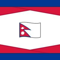 Nepal bandeira abstrato fundo Projeto modelo. Nepal independência dia bandeira social meios de comunicação publicar. Nepal vetor
