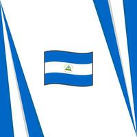 Nicarágua bandeira abstrato fundo Projeto modelo. Nicarágua independência dia bandeira social meios de comunicação publicar. Nicarágua bandeira vetor