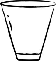 Barra vidro mão desenhado vetor ilustração