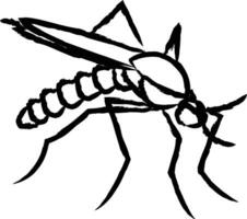 mosquito mão desenhado vetor ilustração