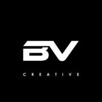 bv carta inicial logotipo Projeto modelo vetor ilustração