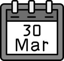 marcha 30 vetor ícone