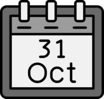 Outubro 31 vetor ícone