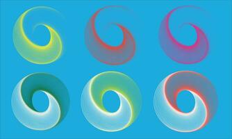 colorida círculo espiral abstrato arco Iris pontos fundo. círculo vetor fundo ilustração