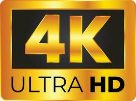 3d 4k ultra hd símbolo vetor