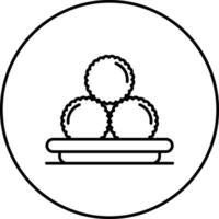 ícone de vetor de almôndegas