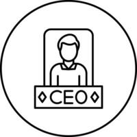 CEO vetor ícone