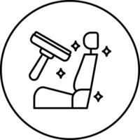 assento limpeza vetor ícone