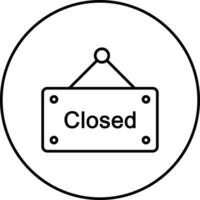 ícone de vetor de marca fechada