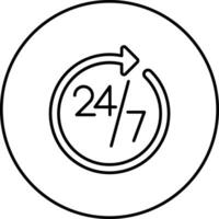24 ícone de vetor de suporte