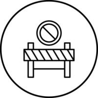 ícone de vetor de área restrita