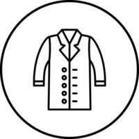 laboratório casaco vetor ícone