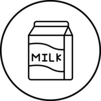 ícone de vetor de leite