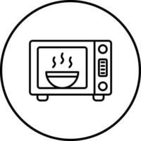 ícone de vetor de forno de microondas