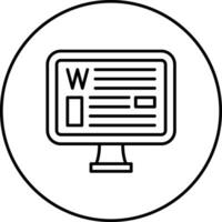 wikipedia vetor ícone
