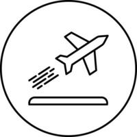 avião saída vetor ícone