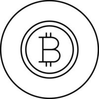 ícone de vetor bitcoin