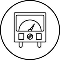 ícone de vetor amperímetro