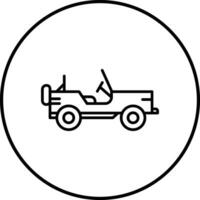 exército carro vetor ícone