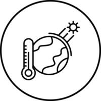 ícone de vetor de efeito estufa