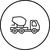 concreto misturador caminhão vetor ícone