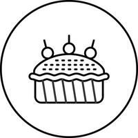 cereja torta vetor ícone