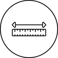 ícone de vetor de fita métrica