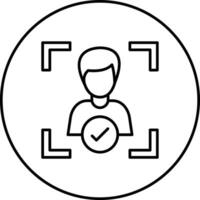 ícone de vetor de identificação